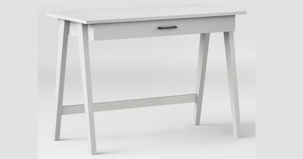 Paulo Wood Writing Desk with Drawer