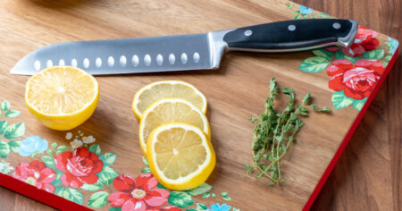 Pioneer Woman Vintage Floral Wood Cutting Board