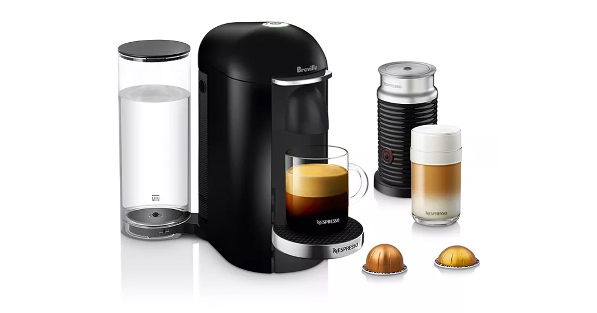 VertuoPlus Deluxe by Breville with Aeroccino Milk Frother