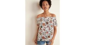 floral off shoulder top