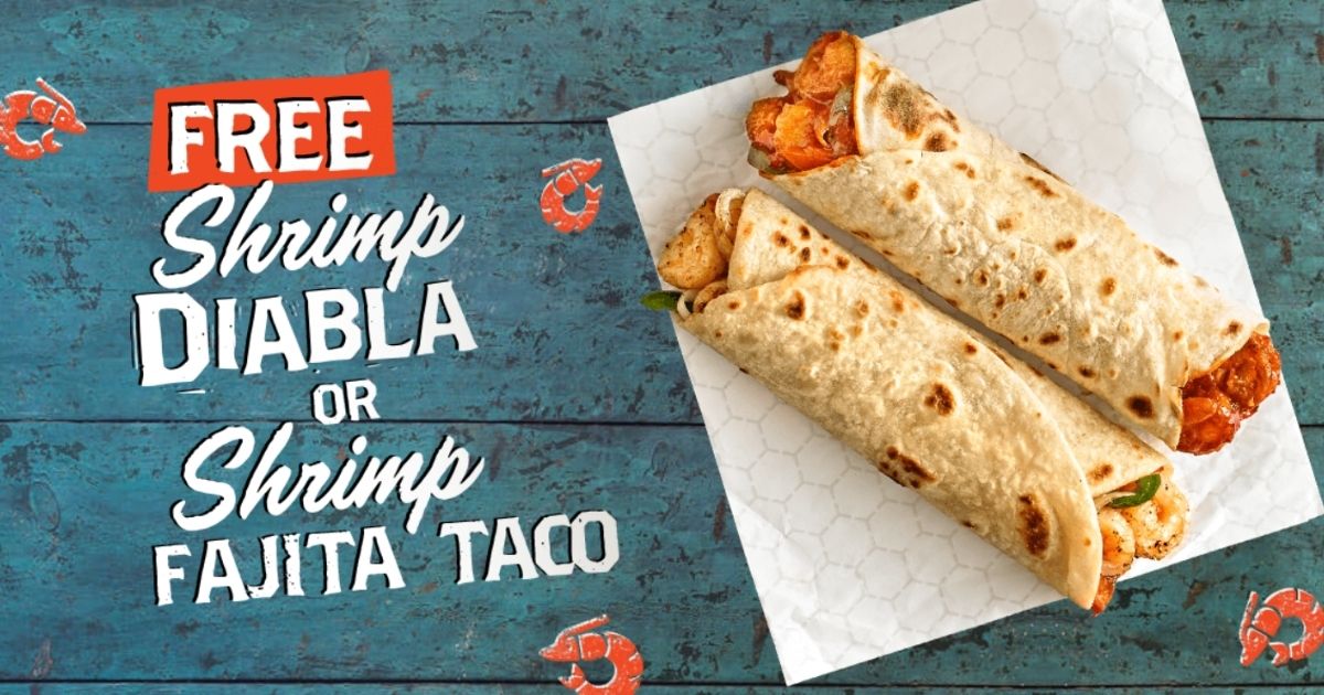 free shrimp fajita
