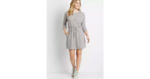 gray pocket dress