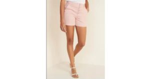 high waisted button fly shorts