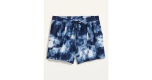 tie dye active shorts