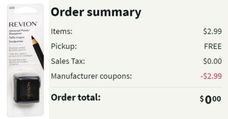 walgreens free sharpener