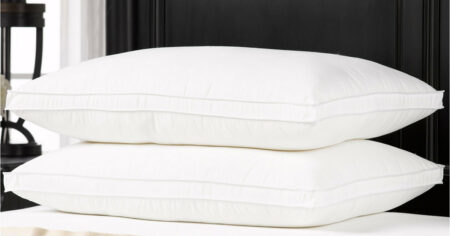 Ella Jayne Overstuffed Plush Medium Firm Density Gel Filled Side Back Sleeper Pillow