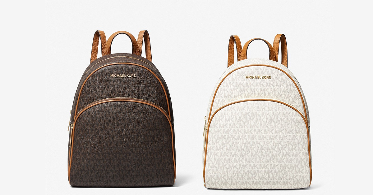 MICHAEL KORS ABBEY MEDIUM LOGO BACKPACK