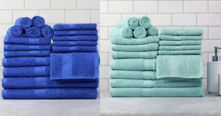 Mainstays Basic Bath Collection Piece Towel Set