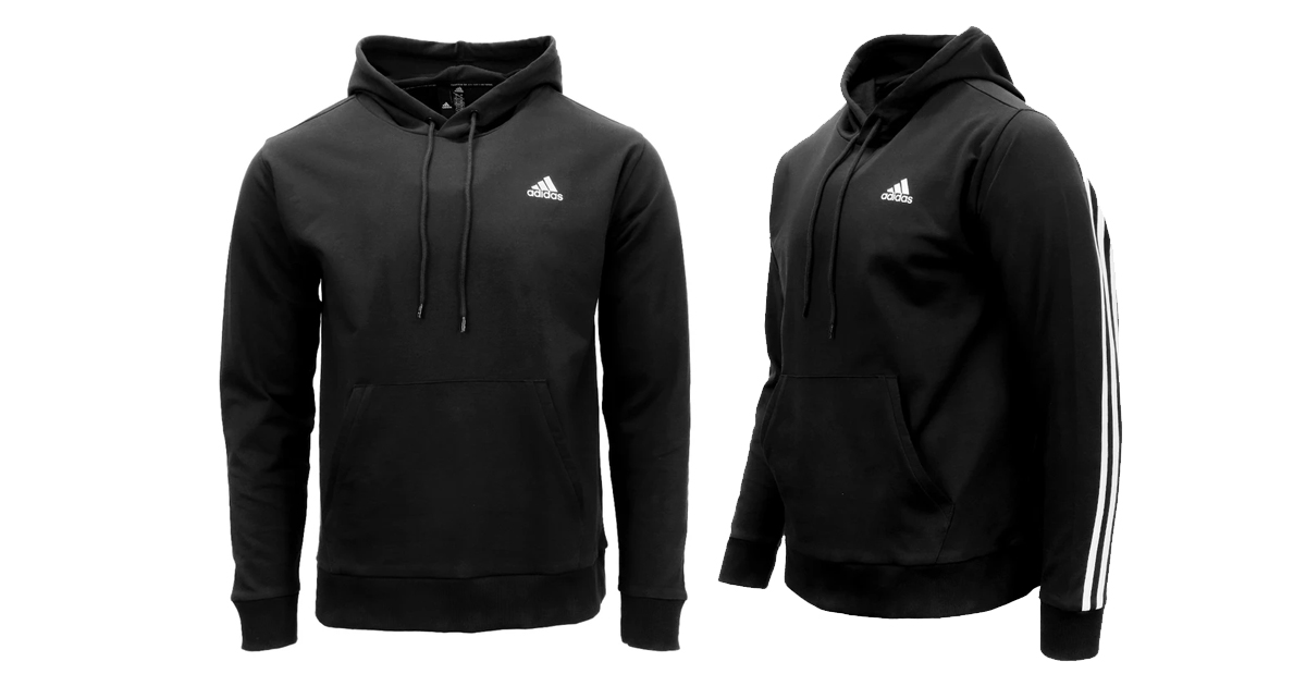 adidas mens french terry hoodie
