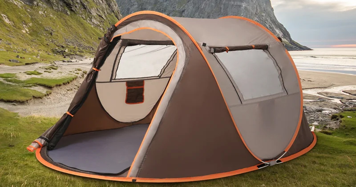Automatic Instant Tent With Windows Fits People