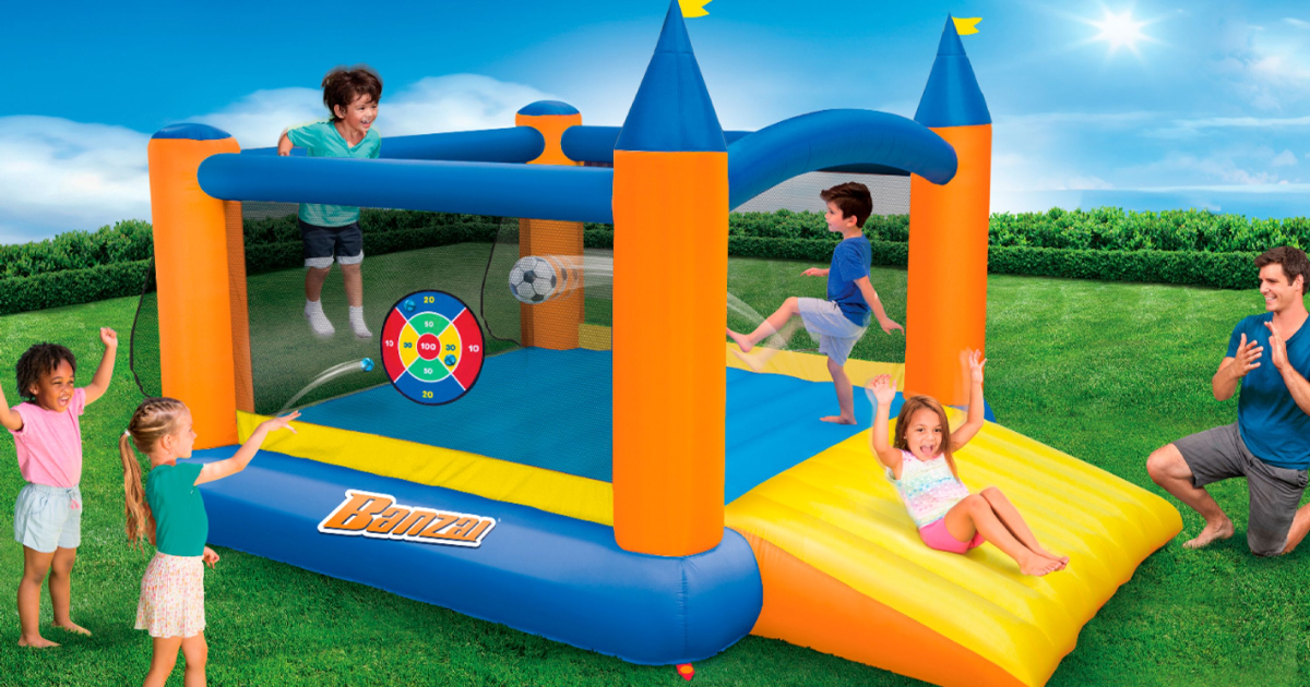 Banzai Slide n Score Inflatable Bounce House