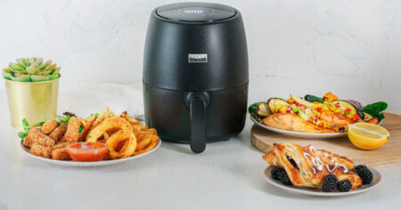 Bella Pro Series qt Touchscreen Air Fryer Black Matte