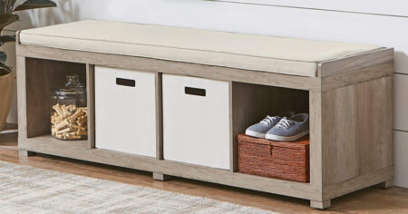 Better Homes and Gardens Cube Organizer Storage Bench