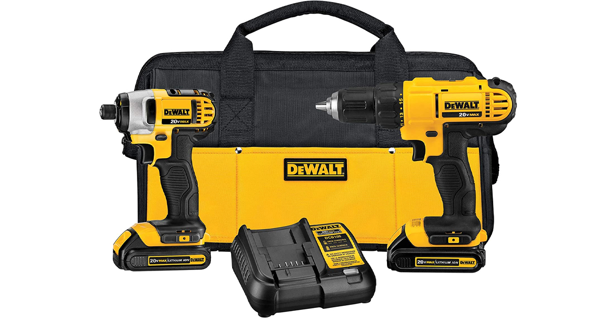 DEWALT V Max Cordless Drill Combo Kit