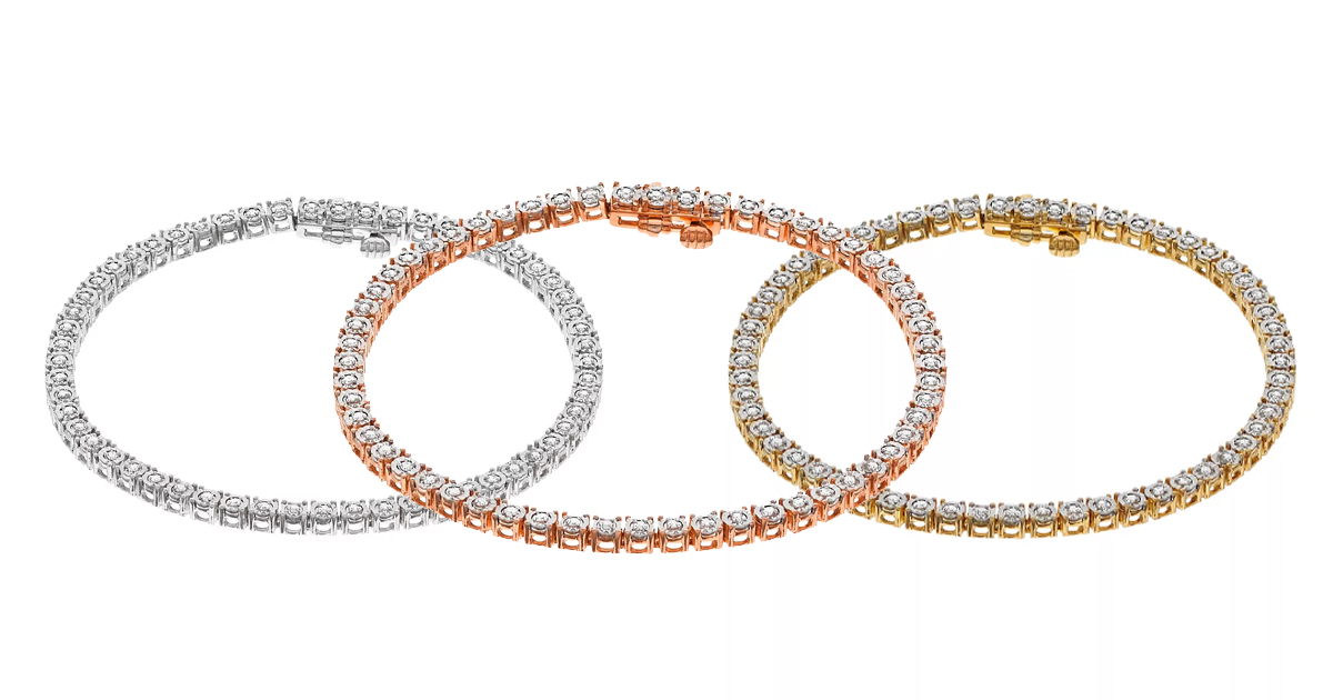 Half Carat T W Diamond Tennis Bracelet