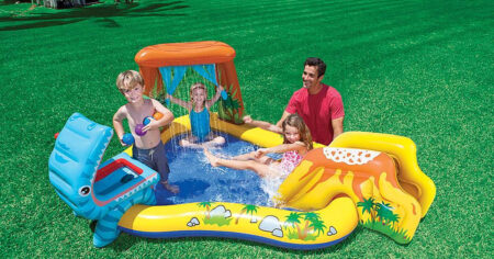 Intex Dinosaur Play Center Inflatable Kids Set Swimming Pool