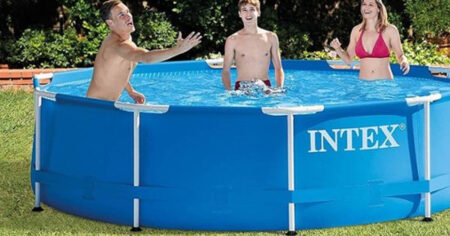 Intex pool with pump