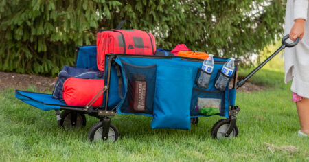 Ozark Trail Quad Folding Camp Wagon with Tailgate