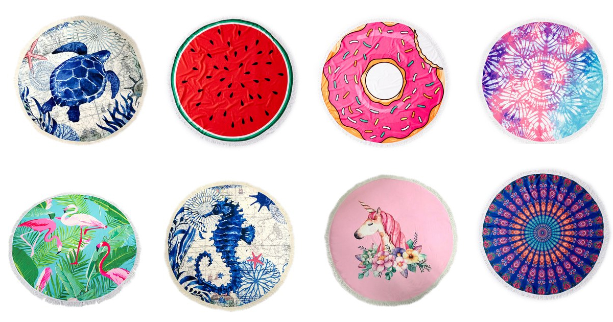 ROUND BEACH TOWELS