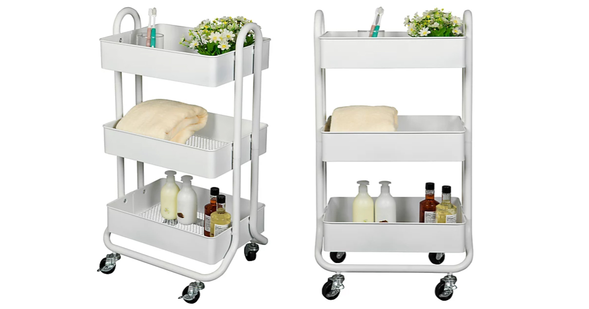 SALT™ Tier Bath Storage Cart in White