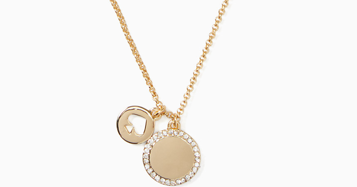 spot the spade pave charm pendant