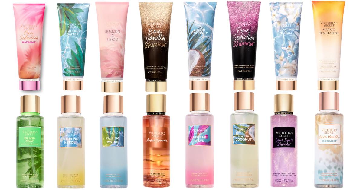 victorias secret lotions and mists