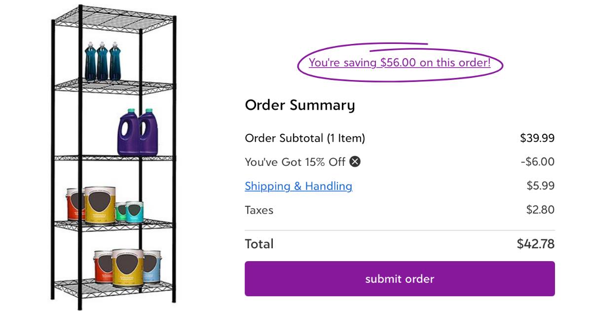 zulily tier shelf