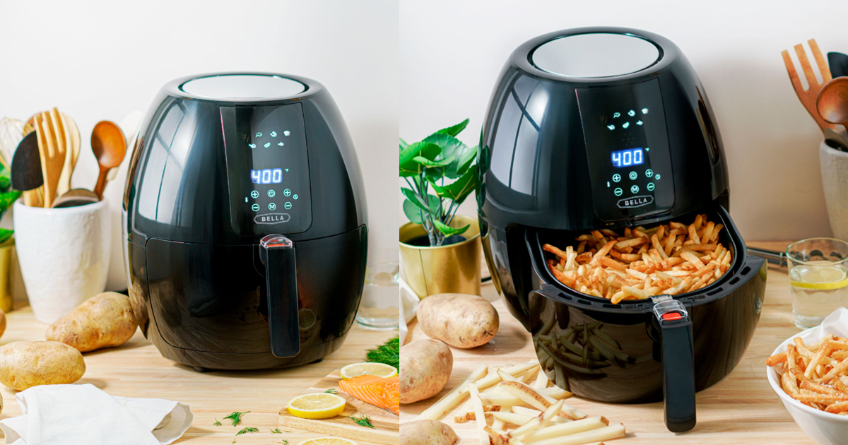Bella qt Digital Touchscreen Air Fryer Black