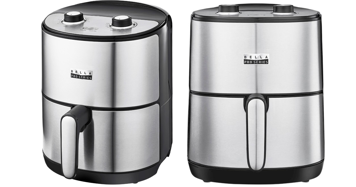 Bella Pro Series qt Analog Air Fryer Stainless Steel