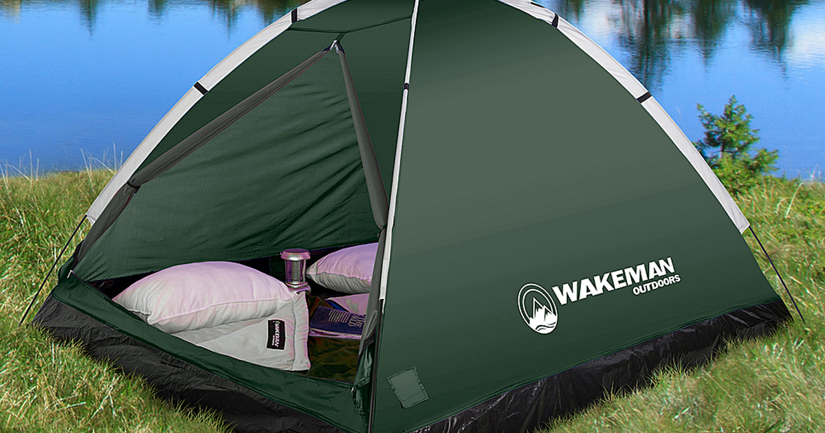 Wakeman TradeMark Person Dome Tent Green