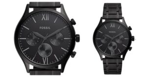 black fossil watch