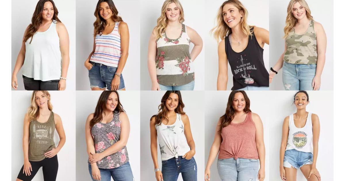 maurices tank tops with knots