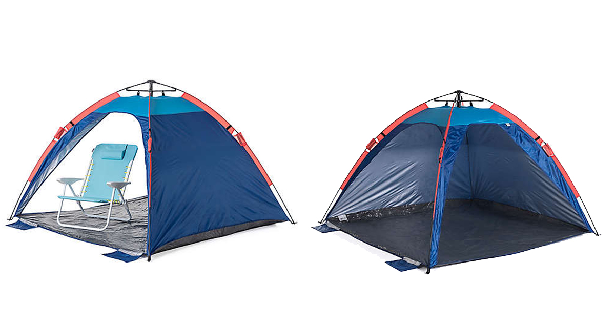 slumbertrek auto ezee sun shelter in blue