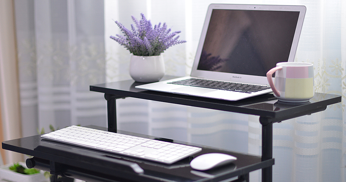 TIER SIT AND STAND DESK