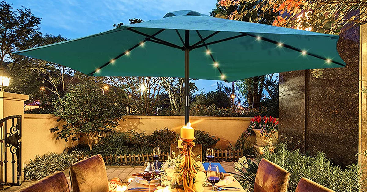 Solar Umbrella with LED