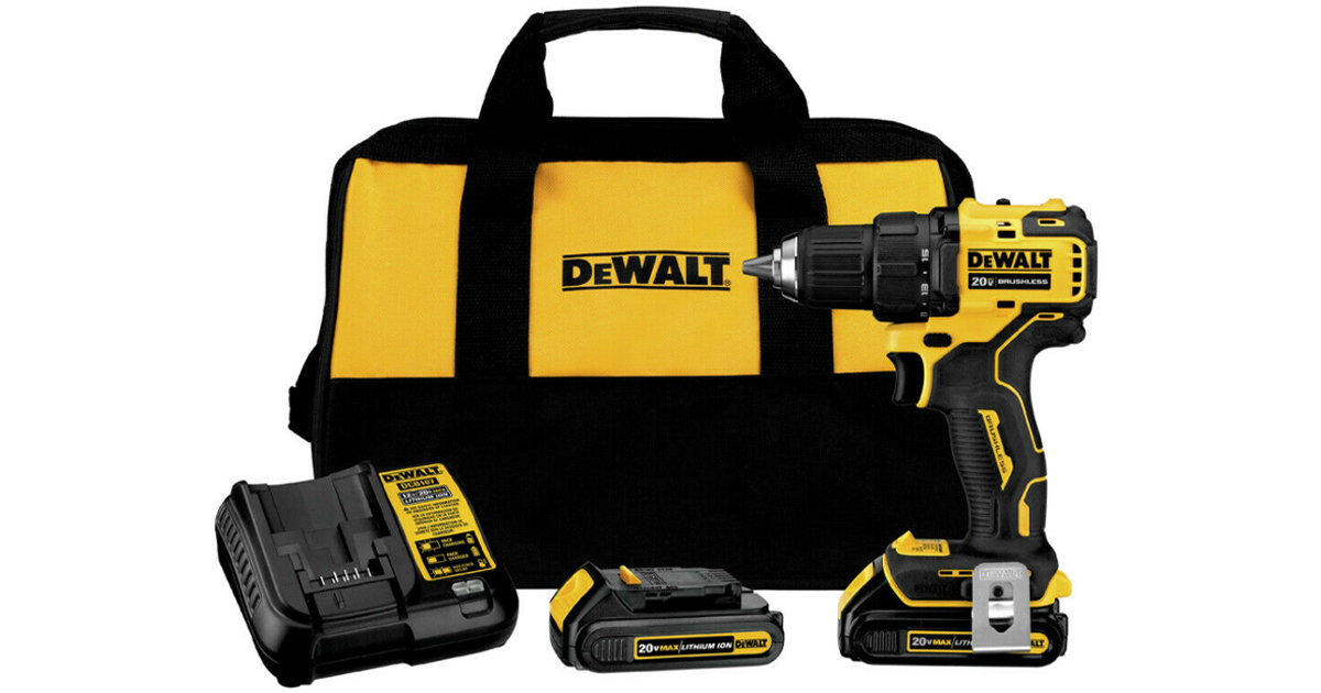 DEWALT DCD C ATOMIC V MAX BL Li Ion half in Drill Driver Kit