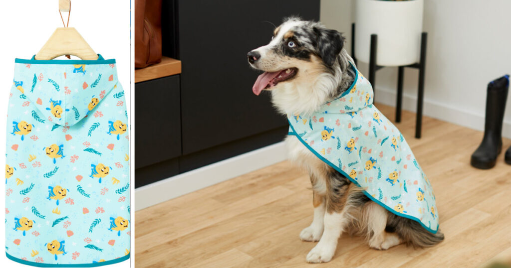 Disney Flounder Dog and Cat Raincoat