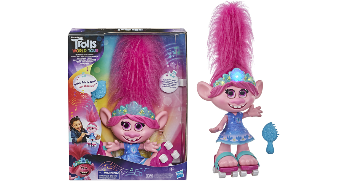 DreamWorks Trolls World Tour Dancing Hair Poppy