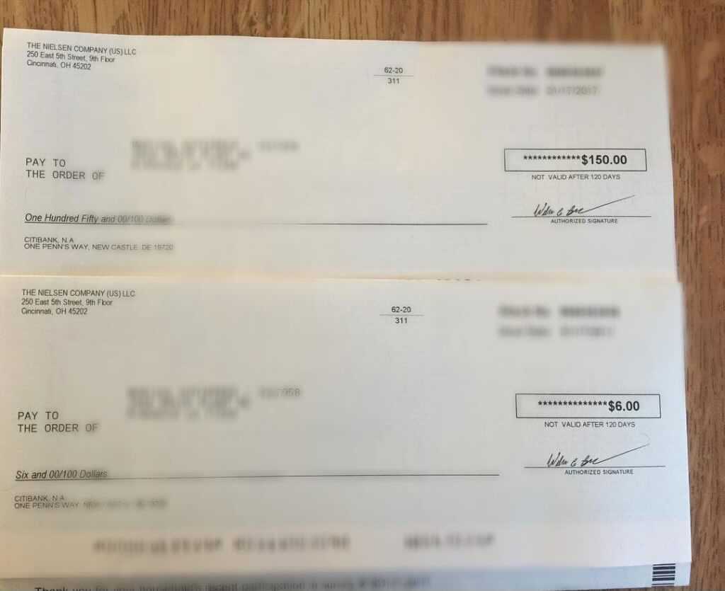 two checks from Pinecone