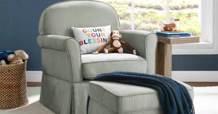 SWIVEL GLIDER AND OTTOMAN