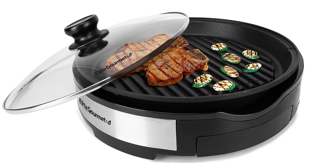 Elite Gourmet Deluxe Indoor Grill