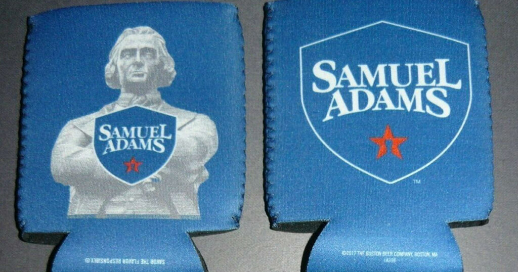 sam adams koozie