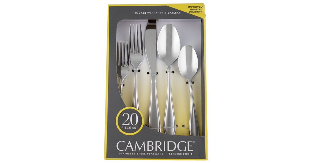 Cambridge Silversmiths Bayleaf Sand Piece Flatware Set