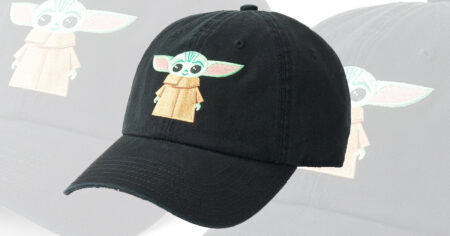 Juniors Star Wars The Mandalorian The Child AKA Baby Yoda Embroidered Baseball Cap