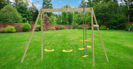 Plum Play Wooden Double Swing and Glider