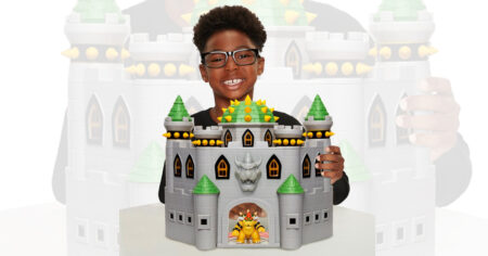 Super Mario Bros Deluxe Bowsers Castle Playset