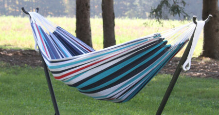 Viveres Double Denim Hammock Combo