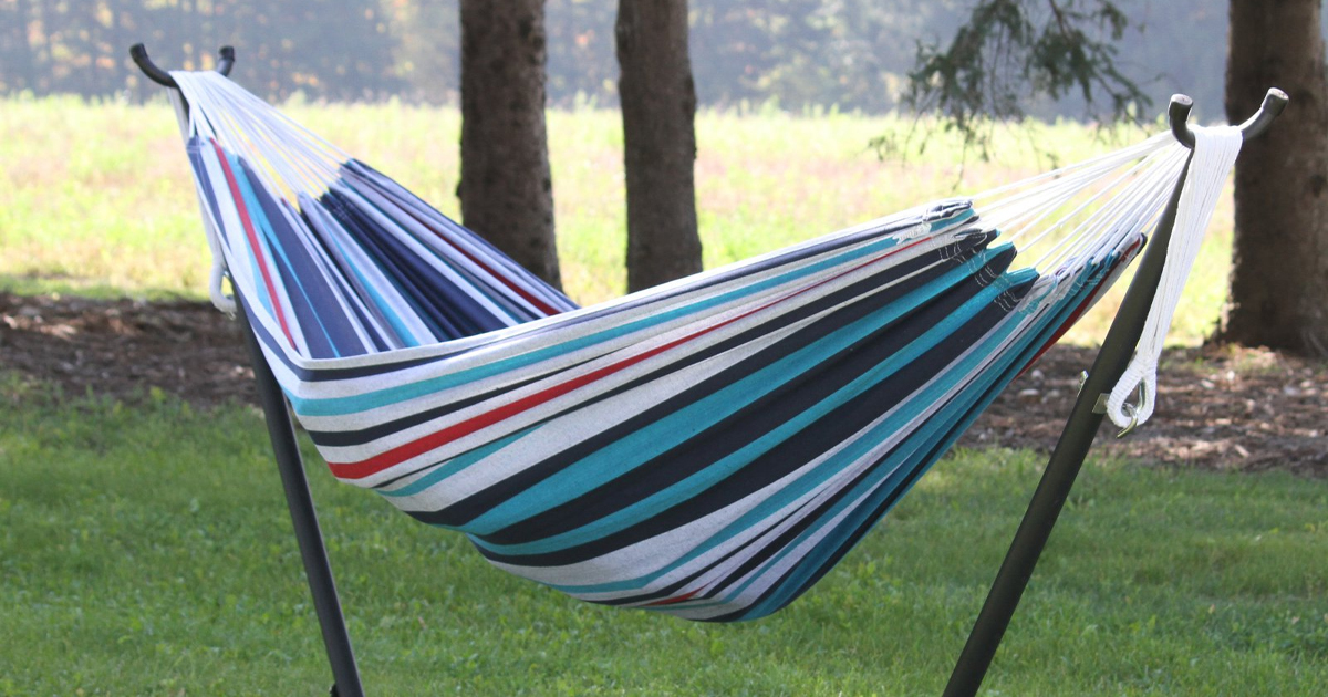Viveres Double Denim Hammock Combo