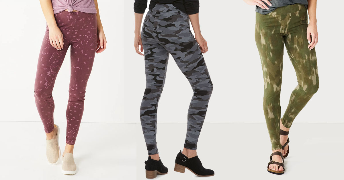 Womens Sonoma Goods For Life® Midrise Leggings
