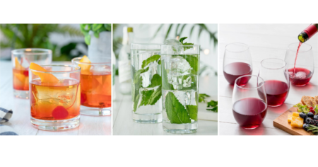 piece glassware sets